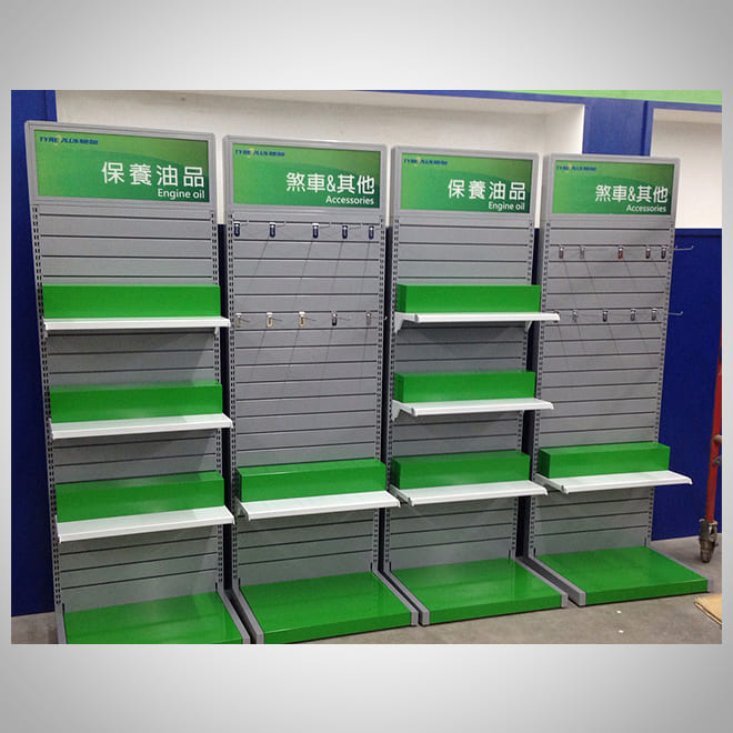 Tire Rack for Famous Engine Oil Brand